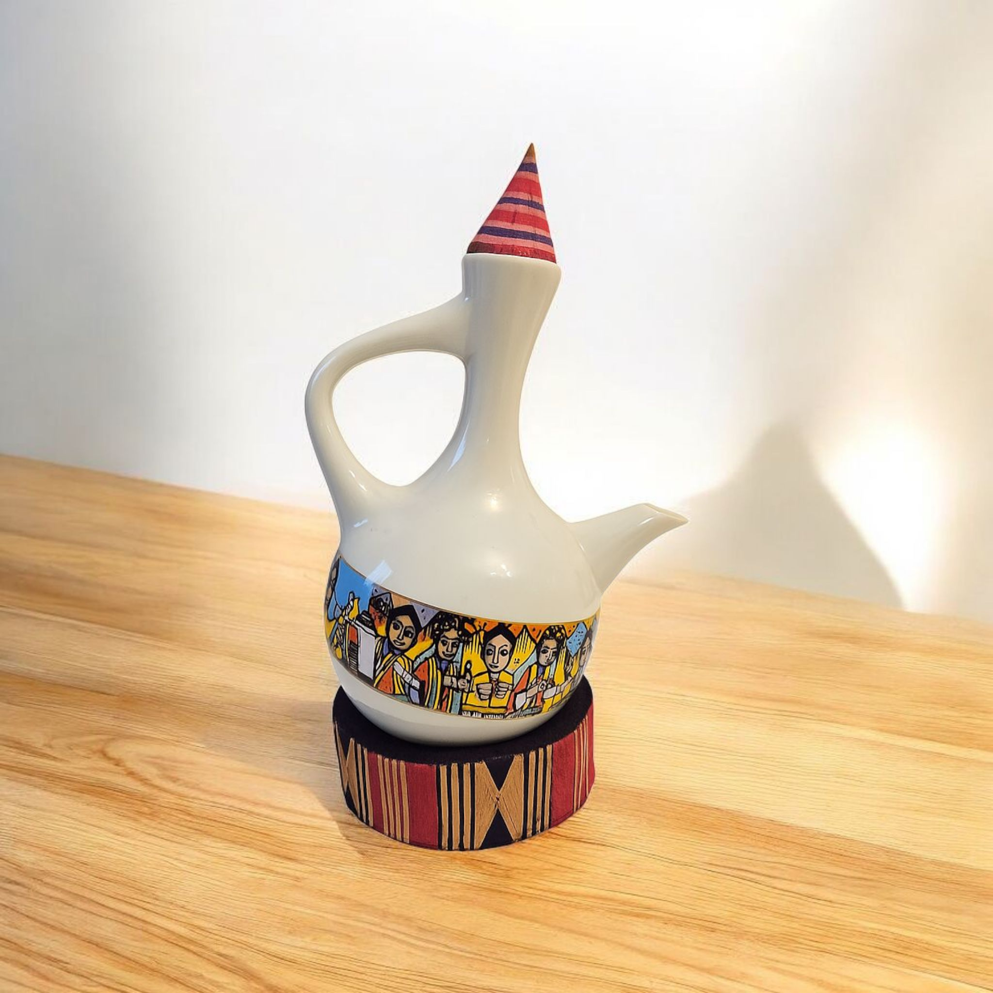 Traditional white Jebena 